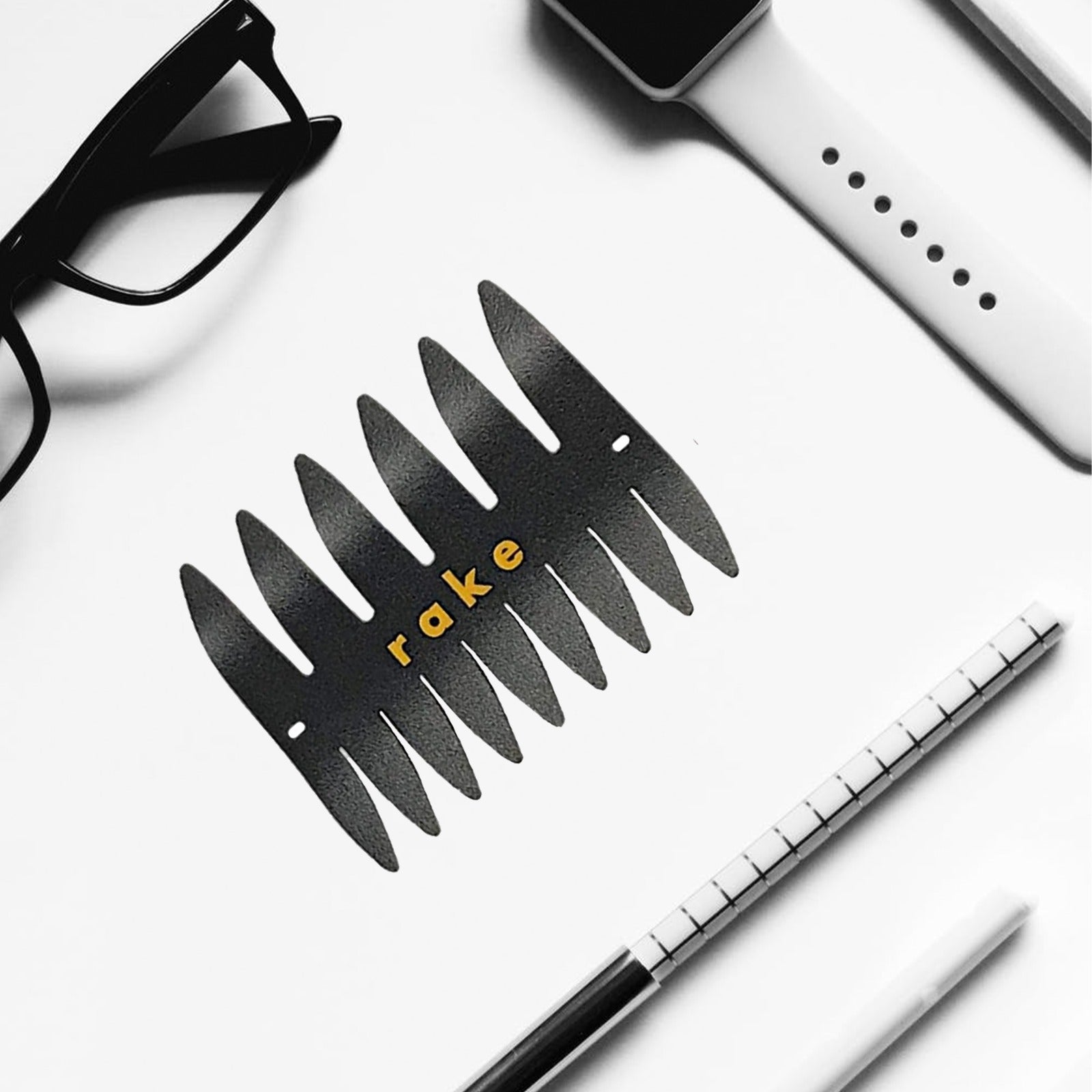 Wide Tooth Comb Double Sided, Black Aluminum – Rake Specialty