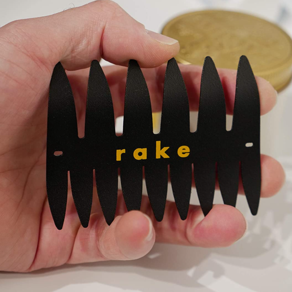 Wide Tooth Comb Double Sided, Black Aluminum – Rake Specialty